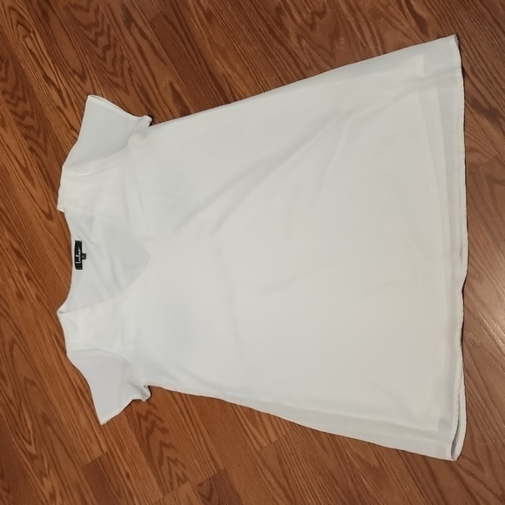 Lulu's white lined dress size med